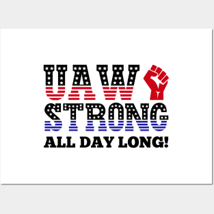 UAW Strike Red Tee United Auto Workers Union UAW Strong Posters and Art